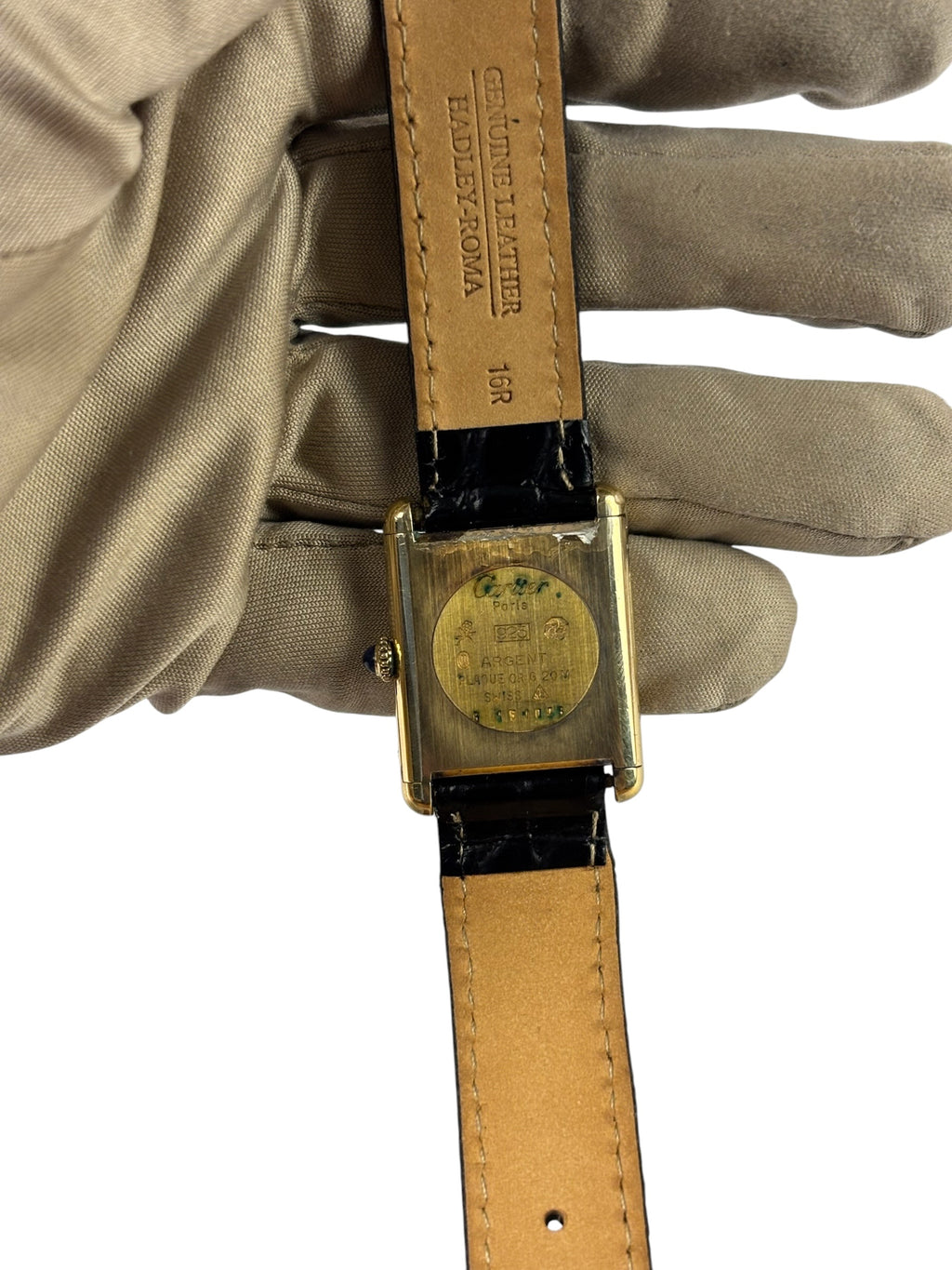 Cartier Must De Tank Black Roman Dial 1970's