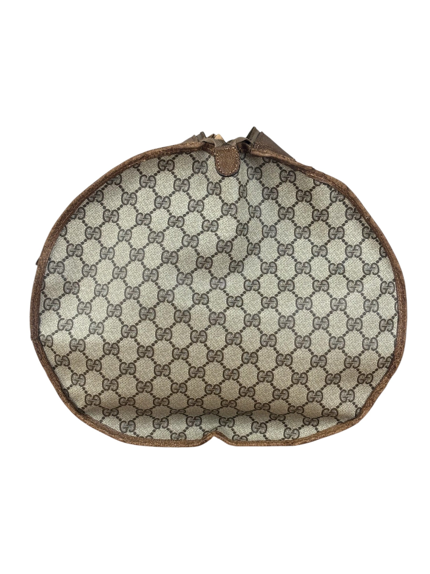 Gucci GG Vintage Coated Canvas Boston Bag