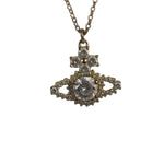 Vivienne Westwood Rhinestone Orb Pendant Necklace