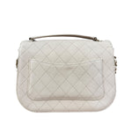 Chanel Ivory Caviar Quilted Coco Cuba Chain Top Handle Bag 2018