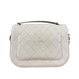Chanel Ivory Caviar Quilted Coco Cuba Chain Top Handle Bag 2018