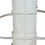 Telfar White Leather Duffle Two-Way Bag
