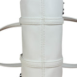 Telfar White Leather Duffle Two-Way Bag