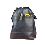 Tory Burch Saffiano Leather Navy Boston Bag