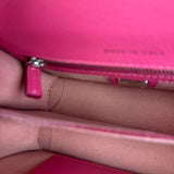 MCM Pink Leather Millie S Crossbody Bag