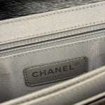 Chanel Black Leather Paris-Seoul Korean Garden Flap Bag 2015