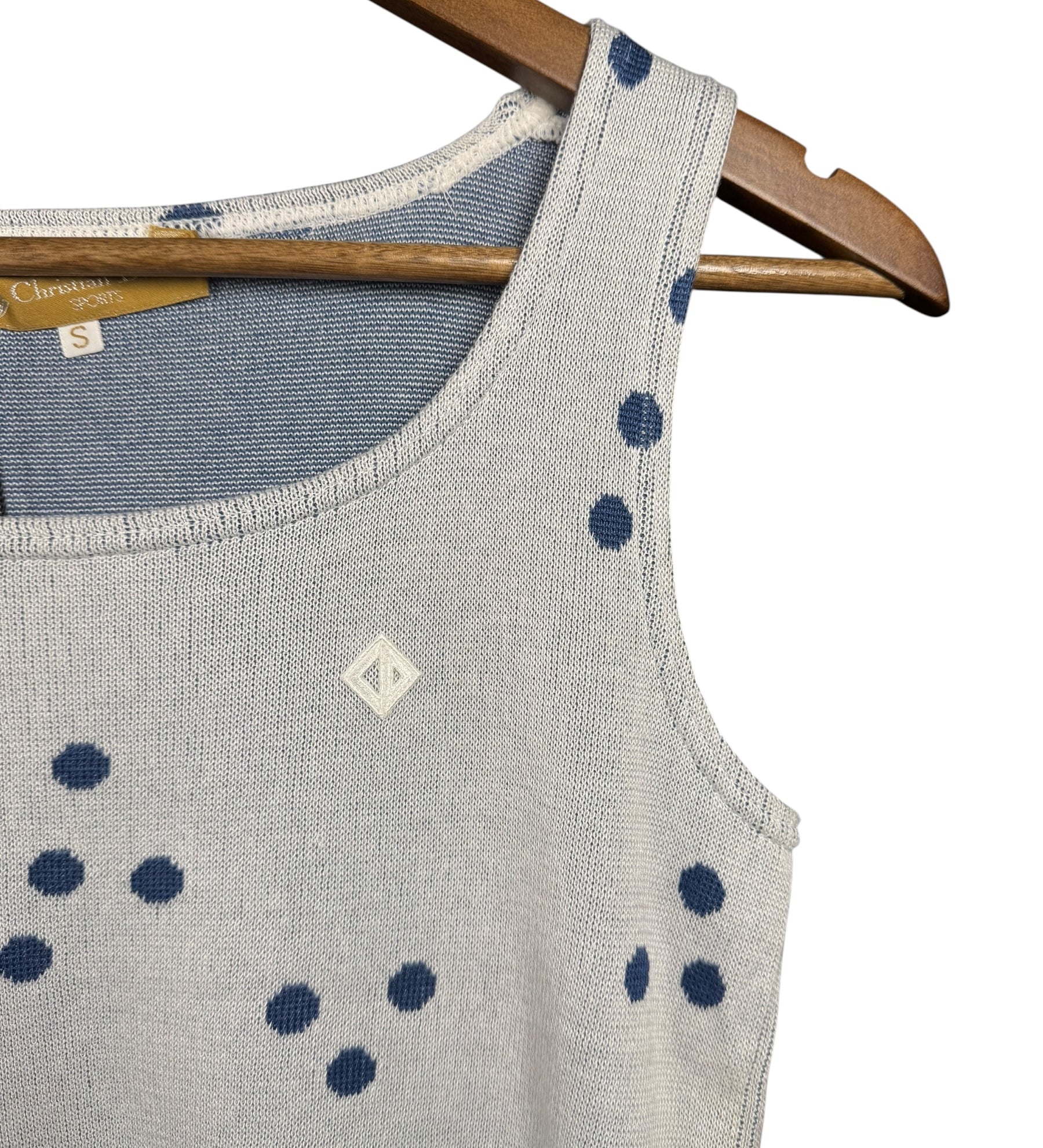 Christian Dior Polka Dot Sleeveless Sweater