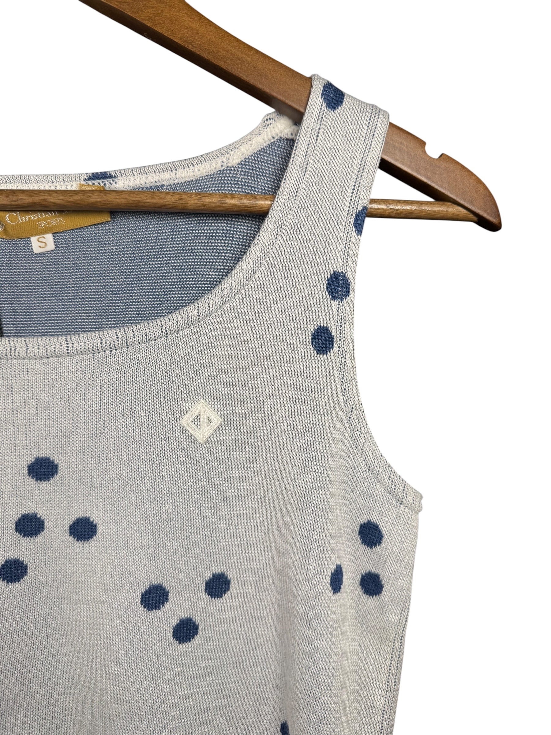Christian Dior Polka Dot Sleeveless Sweater