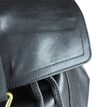 Coach black Leather Backpack