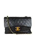 Chanel Vintage Brown Leather Jumbo Flap Bag