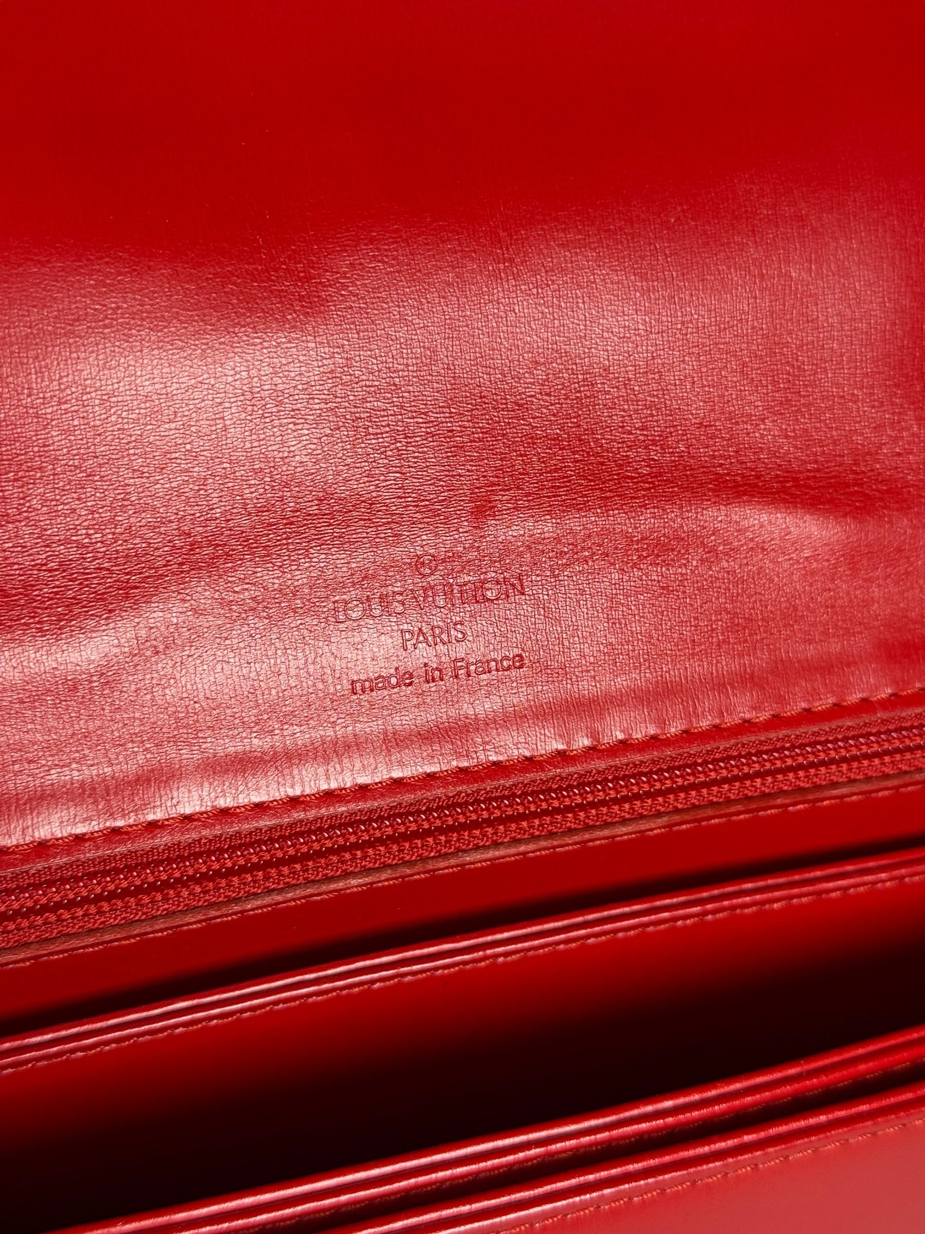 Louis Vuitton Red Epi Opera Delphes Work Bag