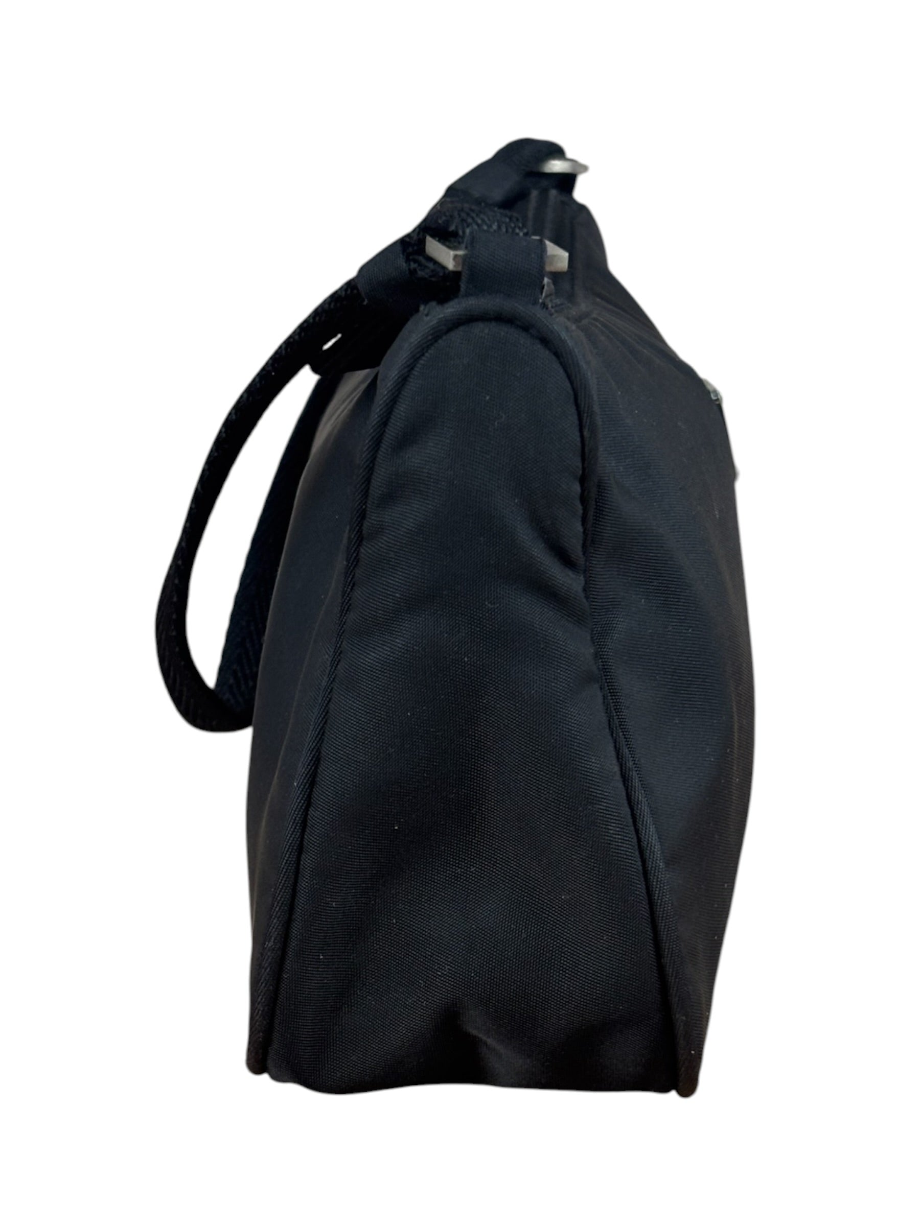 Prada Black Nylon Tessuto Mini Sport Pochette Shoulder Bag