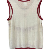Chanel White/Red 2006 Spring/Summer 06P Sleeveless Top