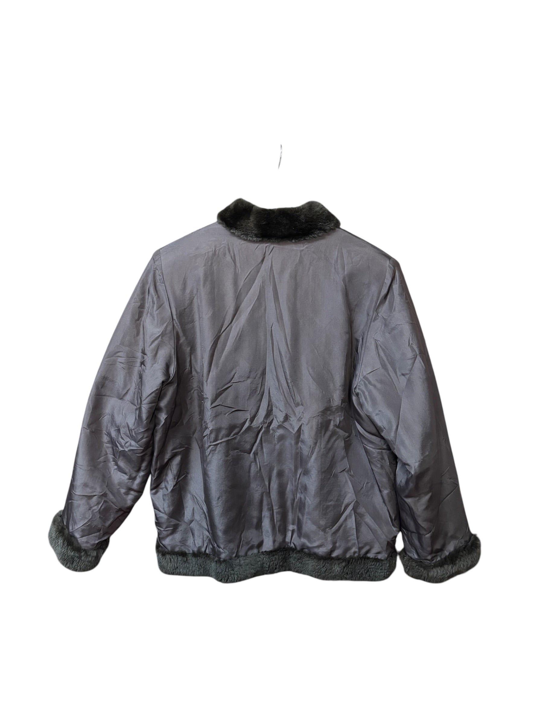 Flash Moonbat Brown Rabbit Fur Reversible Coat