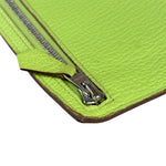 Hermes Lime Zippy Pouch