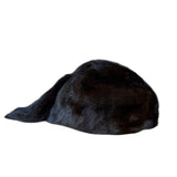 Vintage Dark Fur Tailed Hat