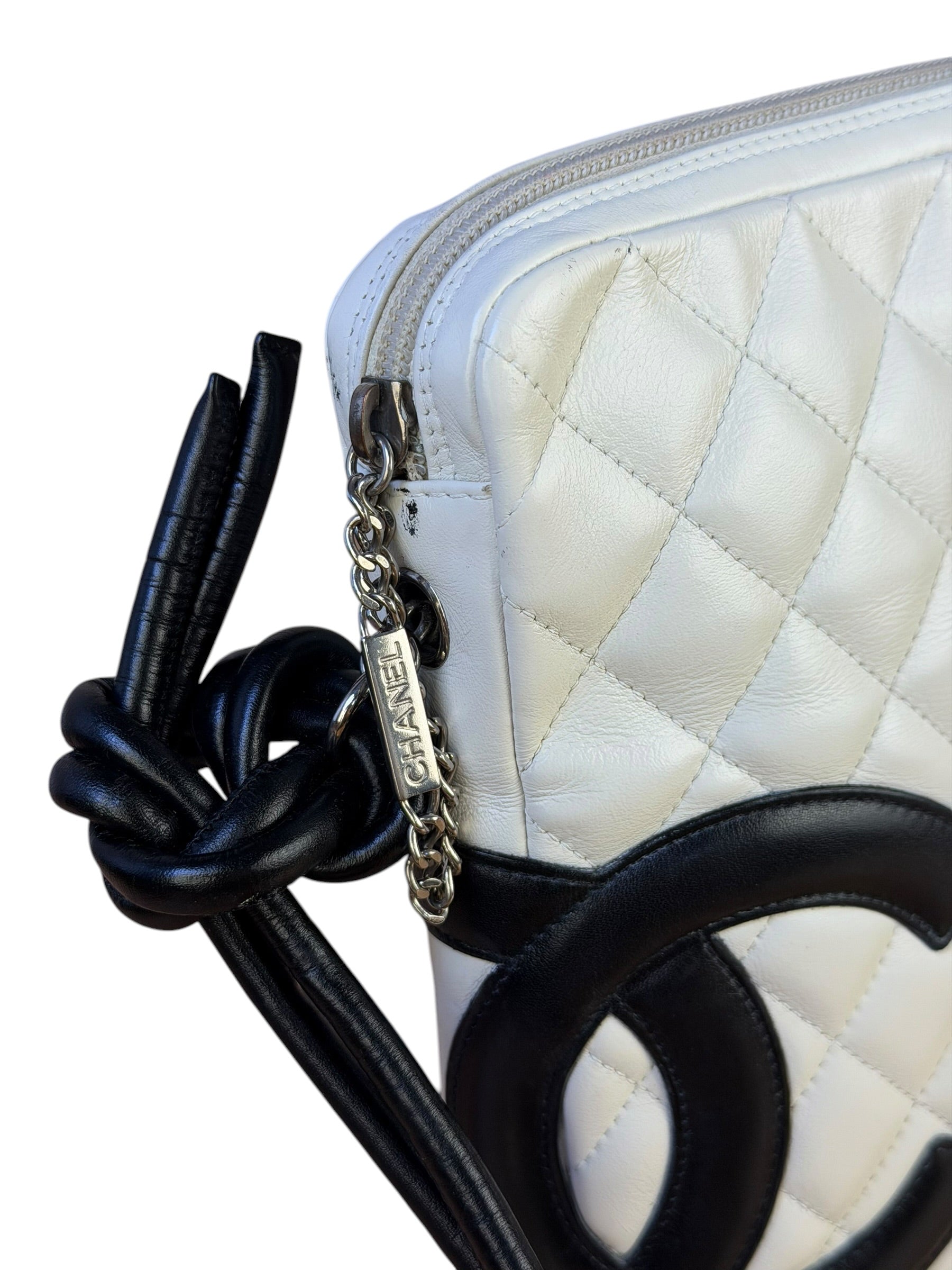 Chanel Vintage Leather Cambon Ligne Crossbody/Shoulder Bag-2008