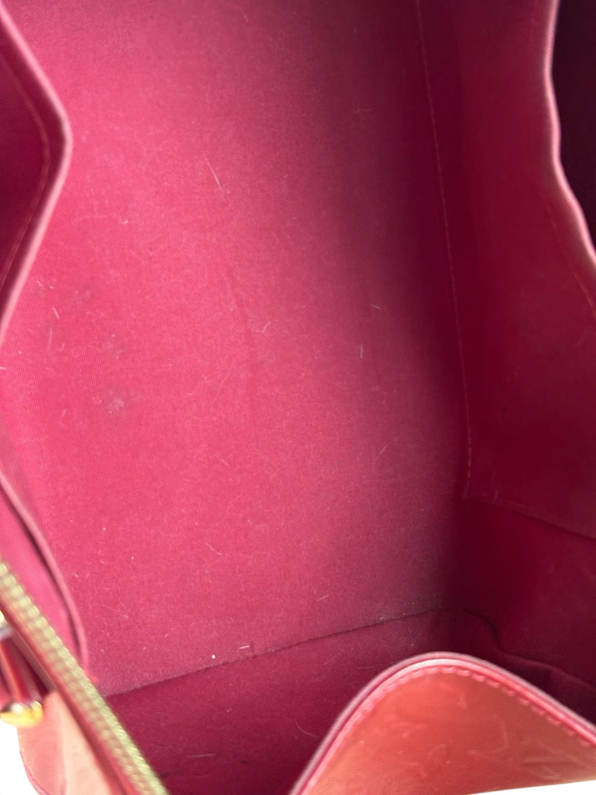 Louis Vuitton Red Vernis Sherwood Shoulder Bag