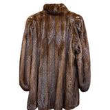 Vintage Kings Tailor Brown Mink Fur Mid Length Coat