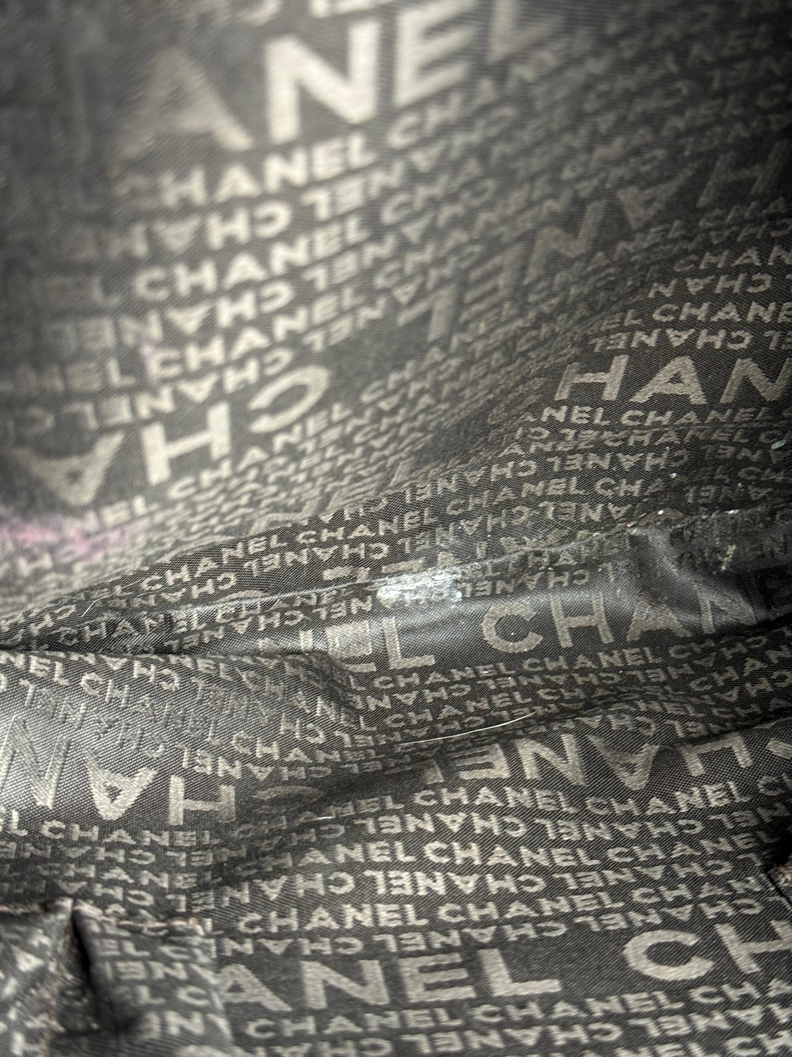 Chanel Brown Leather Chocolate Bar Tote 2004