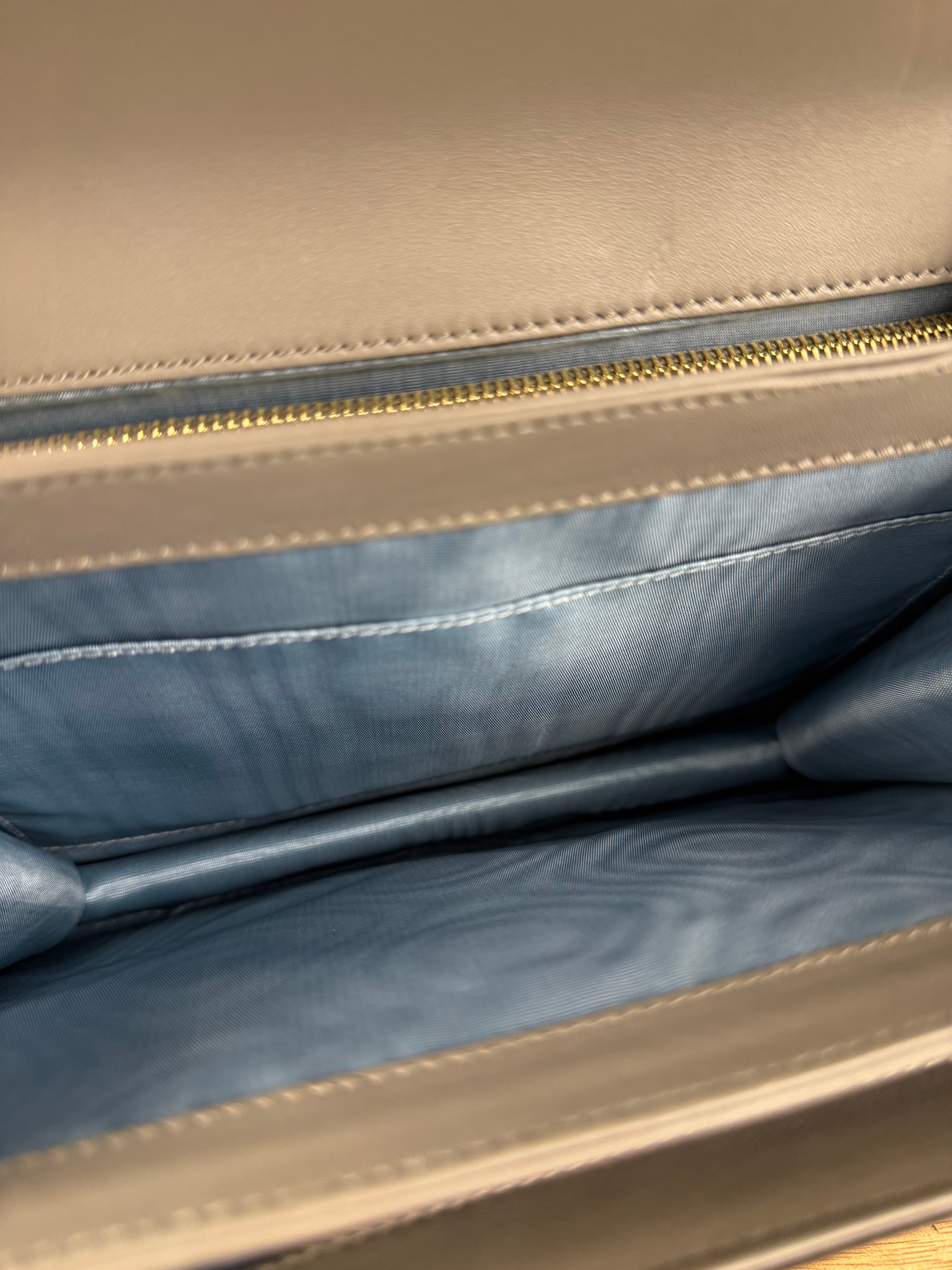 Gucci Zumi Grey Python Leather Small Shoulder Bag