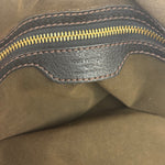 Louis Vuitton Perforated Monogram Mahina Hobo Bag Black