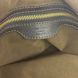 Louis Vuitton Perforated Monogram Mahina Hobo Bag Black