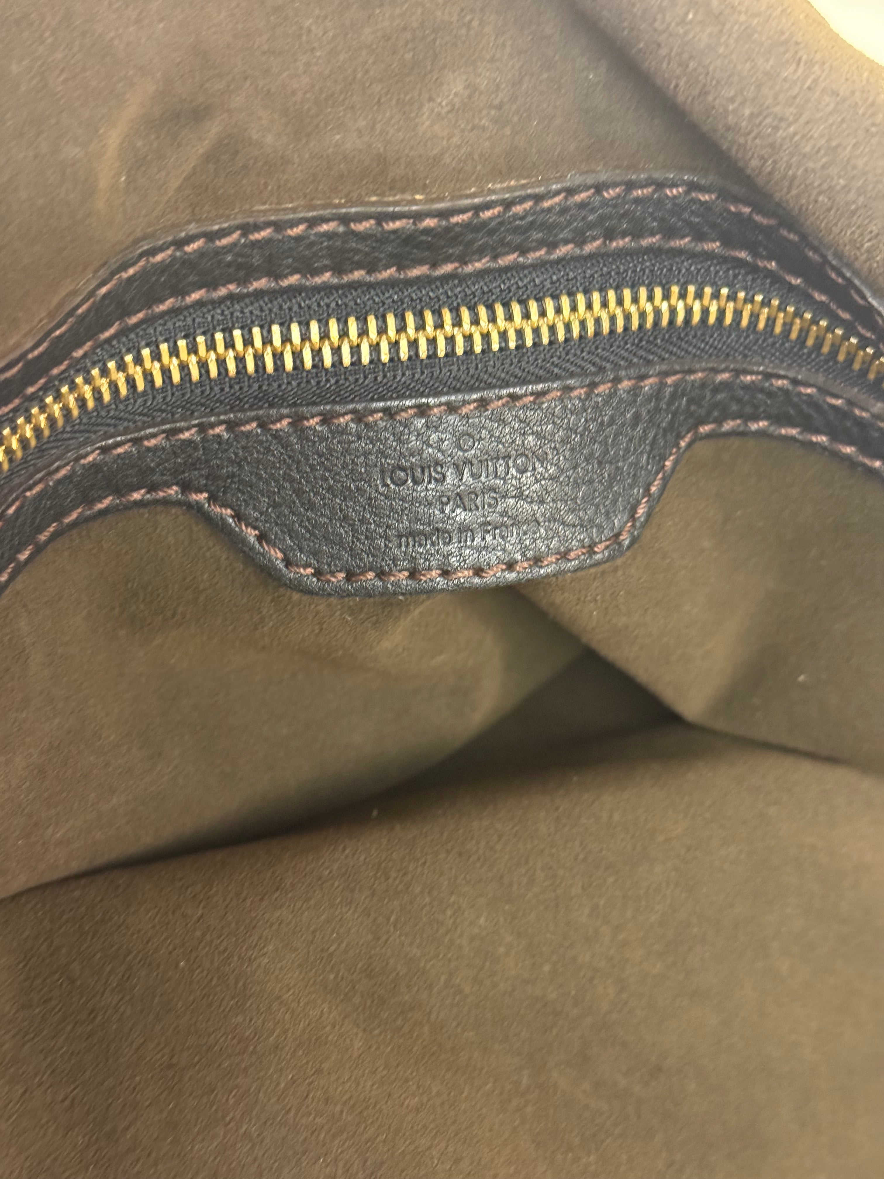 Louis Vuitton Perforated Monogram Mahina Hobo Bag Black