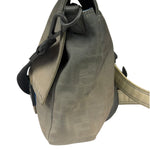 Fendi Vintage Grey Nylon Mamma Baguette Messenger Bag