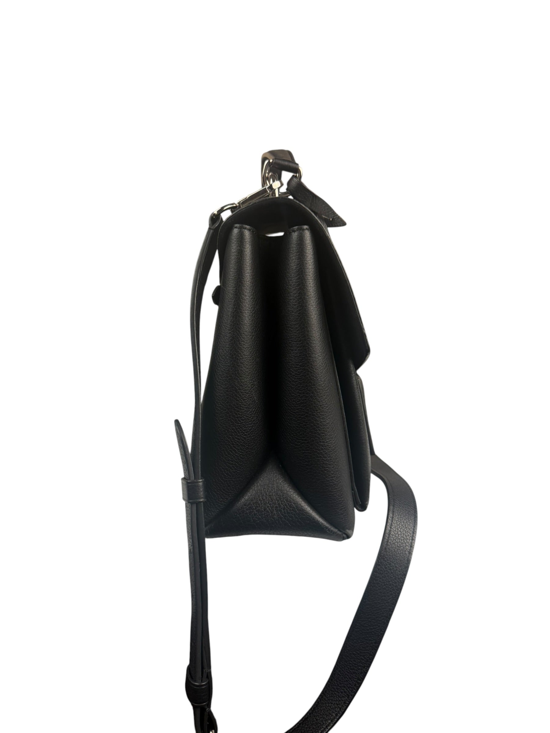 Louis Vuitton Black Pebbled Leather Taurillon Lockme Two-Way Bag