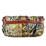 Prada Multicolor Nylon Leather Trim Shoulder Bag