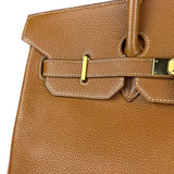Hermes Birkin 35 Gold Brown Togo Leather Handbag 2001