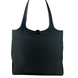 Ferragamo Vintage Black Leather Lined Shoulder Tote