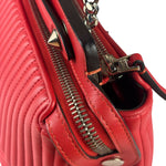 Fendi Vintage Red Calfskin Potcom Click Small Shoulder Bag