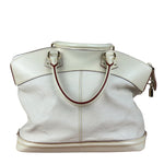 Louis Vuitton Cream Leather Suhali Lockit MM