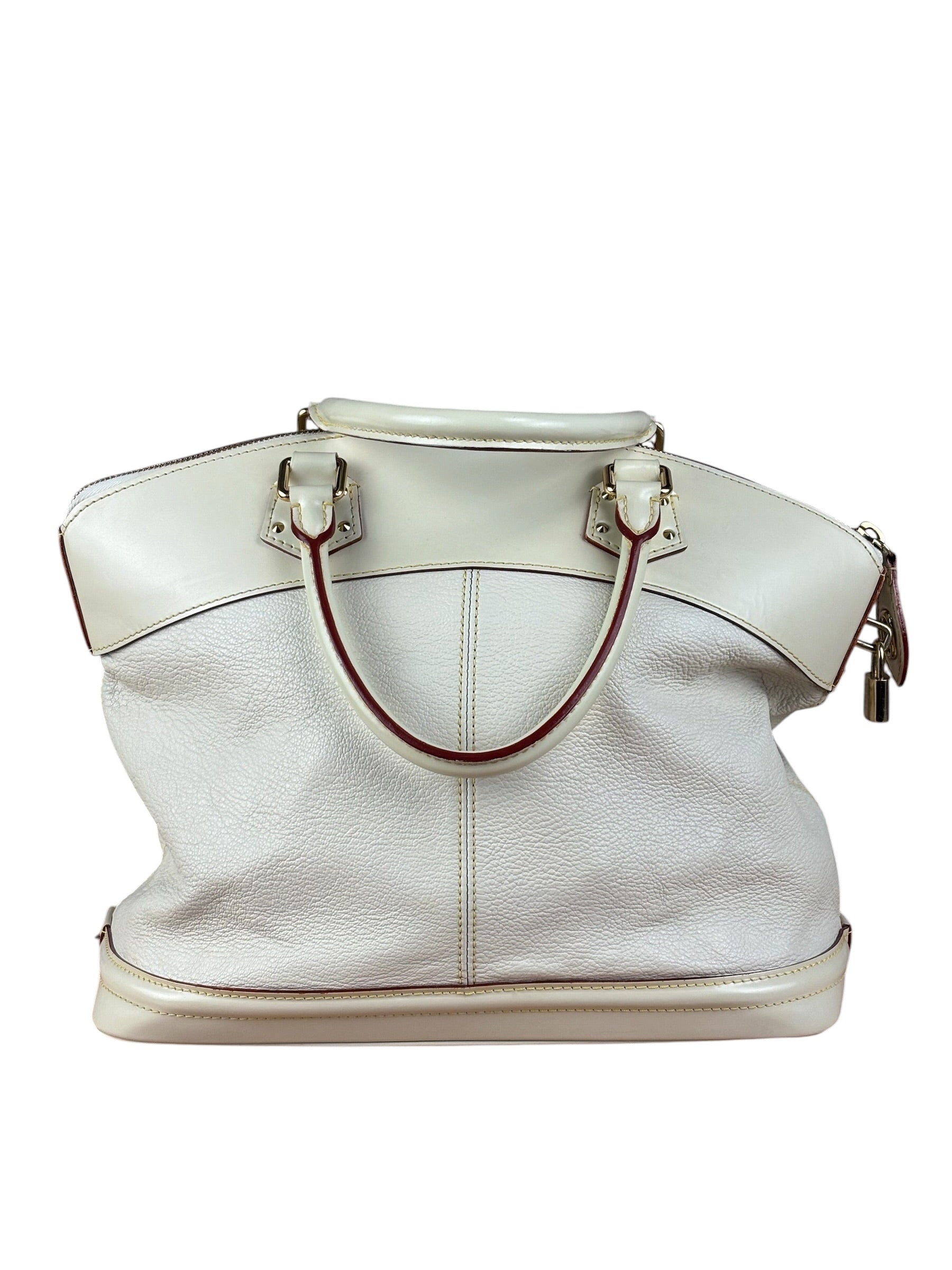 Louis Vuitton Cream Leather Suhali Lockit MM