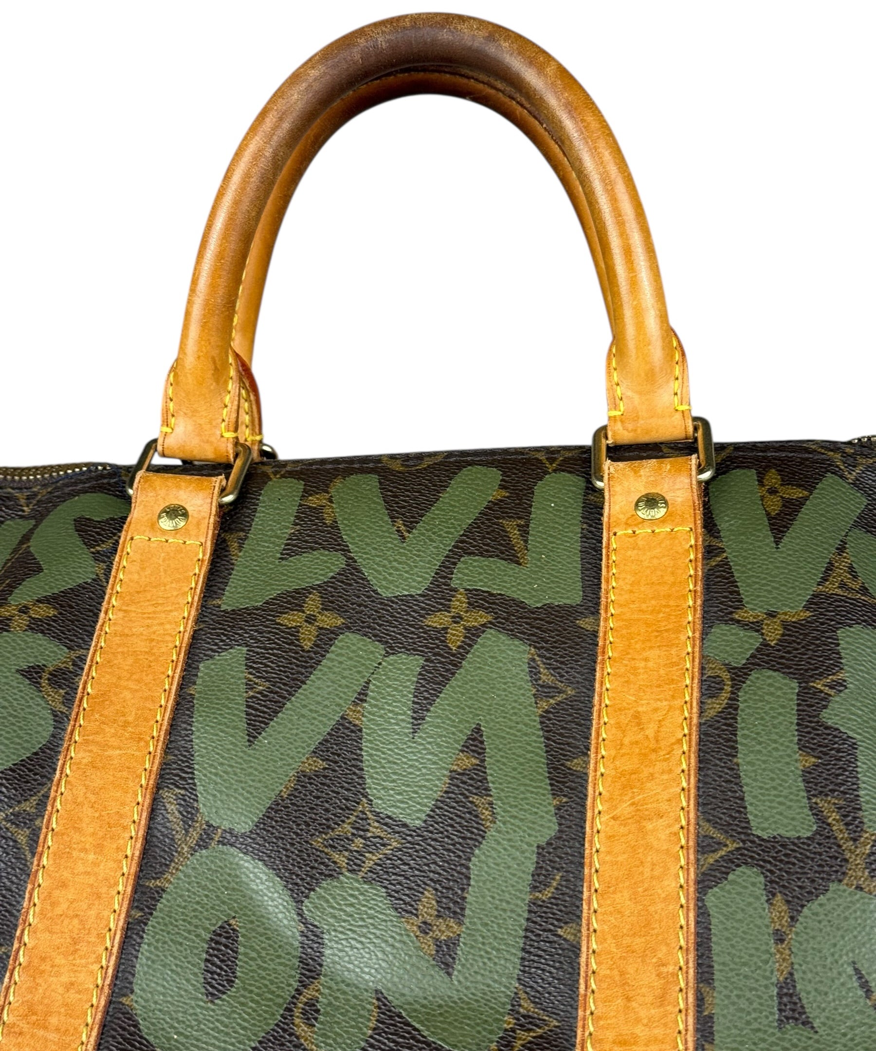 Louis Vuitton Stephen Sprouse Limited Edition Graffiti Keepall 50 Green
