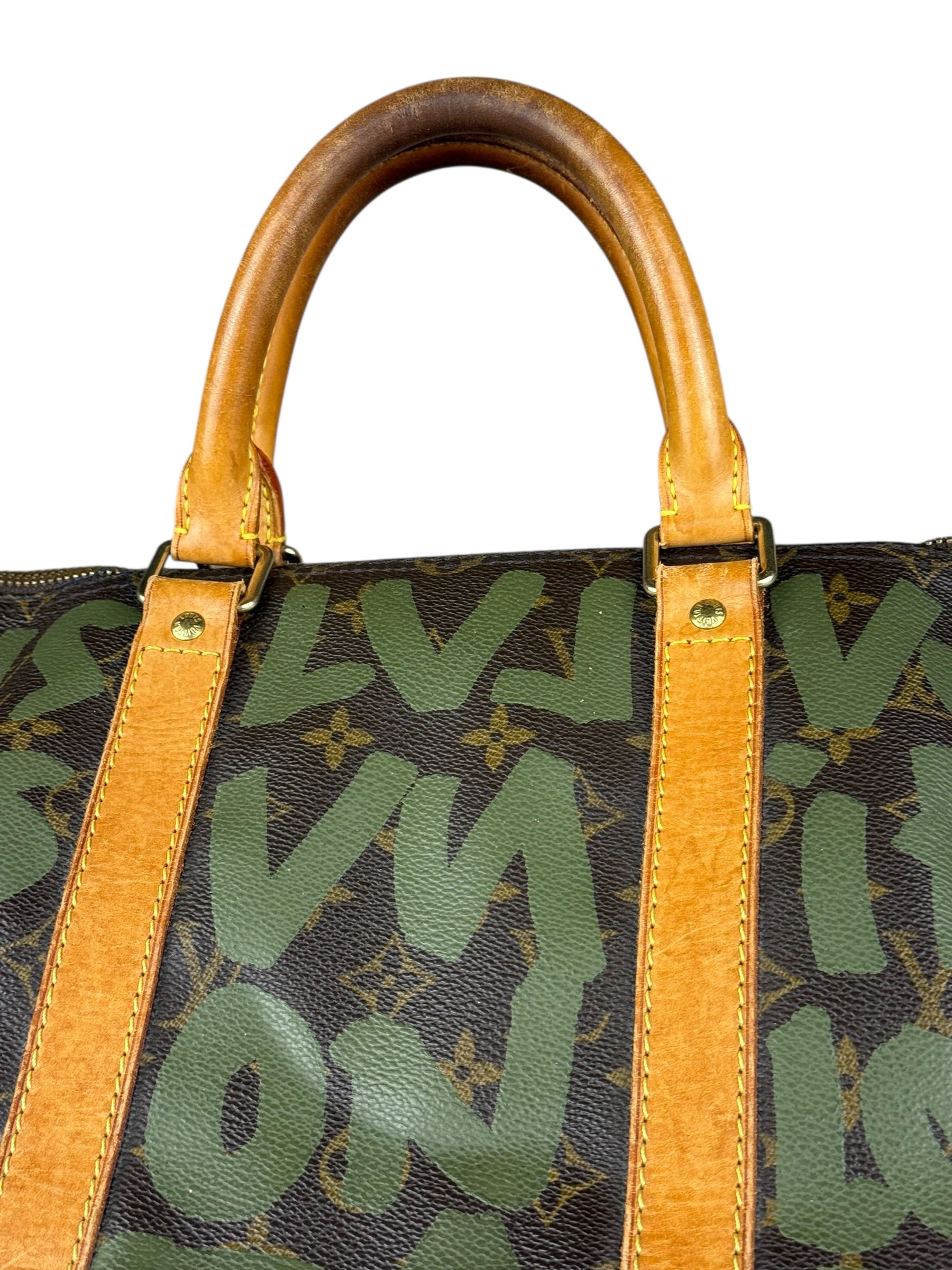 Louis Vuitton Stephen Sprouse Limited Edition Graffiti Keepall 50 Green