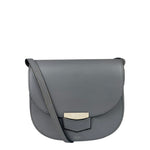 Celine Grey Leather Trotteur Small Crossbody Bag