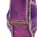 Chanel Vintage Purple Shearling/Suede Patchwork Shoulder Bag 2000