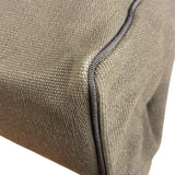 Bottega Venta Vintage Olive/Brown Canvas Large Shopper Shoulder Bag