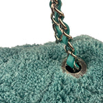 Chanel Mint Green Quilted Terry Cloth Coco Beach Flap Bag 2019