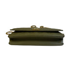 Chanel Olive Green Quilted Caviar Boy Flap Wallet On Chain 2017