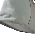 Hermes Light Blue Canvas Leather Trim Cabag Elan Tote
