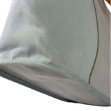 Hermes Light Blue Canvas Leather Trim Cabag Elan Tote