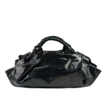 Loewe Black Patent Leather Anagram Glitter Nappa Aire Handbag