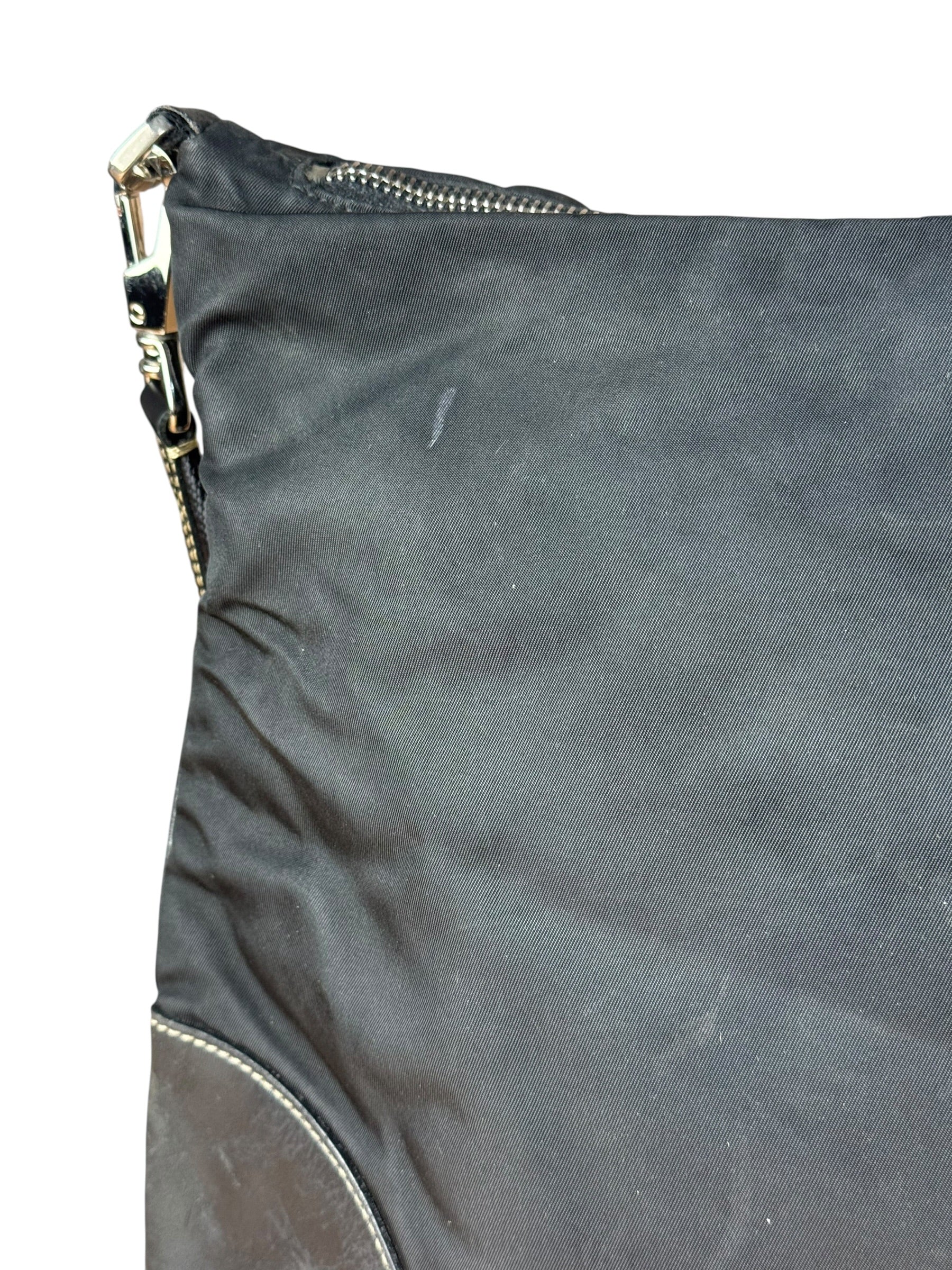 Prada Vintage Black Nylon Crossbody Bag