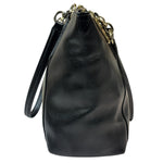 Coach Black Pebbled Leather Ava Zip Tote