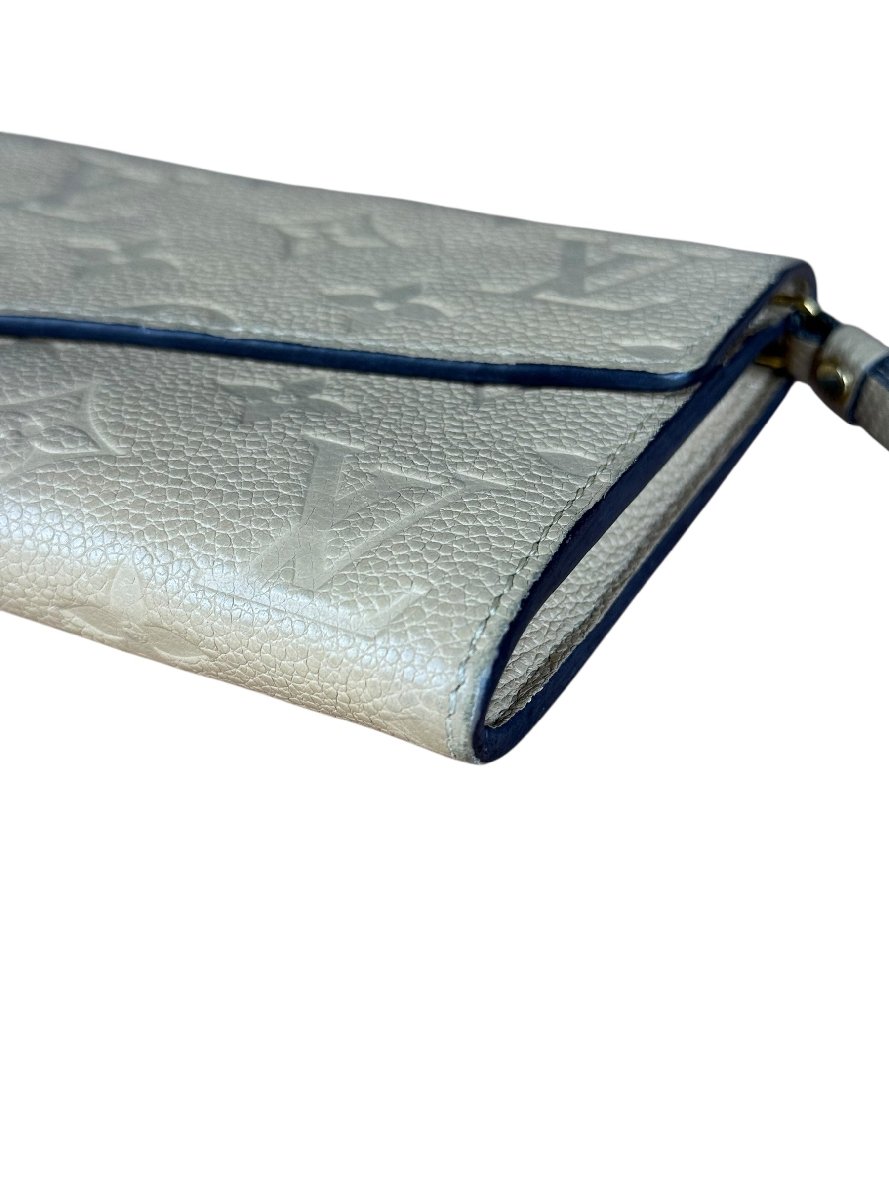 Louis Vuitton Empreinte Leather Beige Sarah Wallet