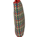 Fendi Colorblock Leather Woven Shoulder Bag